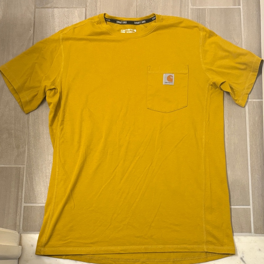 Carhartt Men's Mustard Short Sleeve Tee